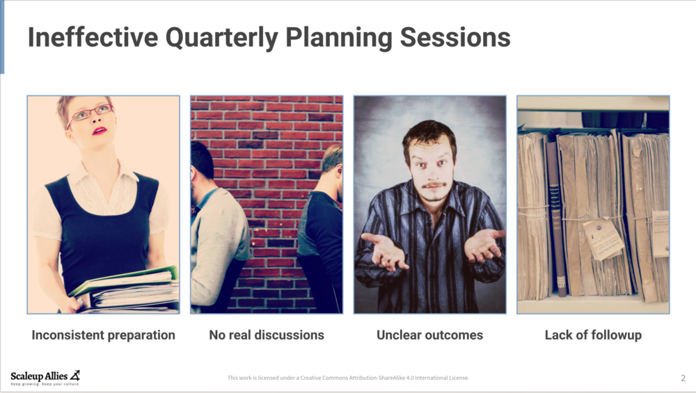 Ineffective Quarterly Planning Sessions